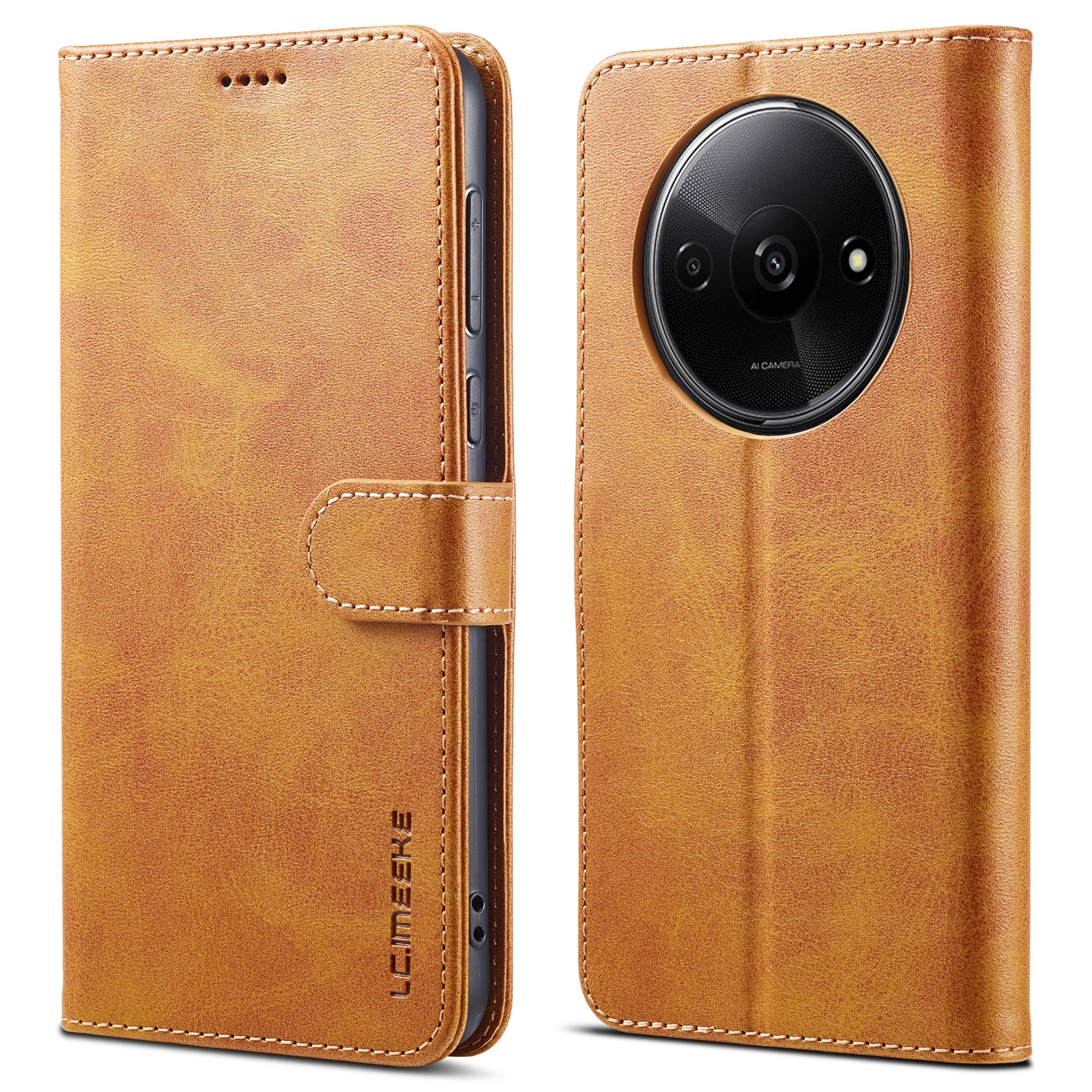 LC.IMEEKE For Xiaomi Redmi A3 / Poco C61 4G Case Calf Texture Flip Stand Shockproof Phone Cover LC.IMEEKE For Xiaomi Redmi A3 / Poco C61 4G Case Calf Texture Flip Stand Shockproof Phone Cover